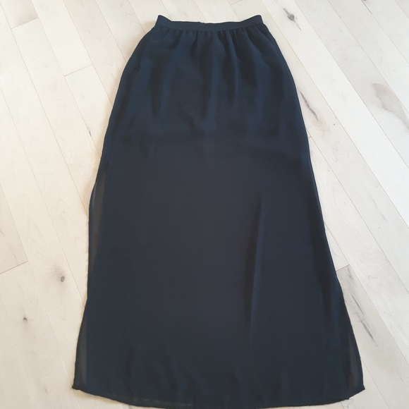 No Brand Maxi Skirt, XS, Black - Picture 2 of 3